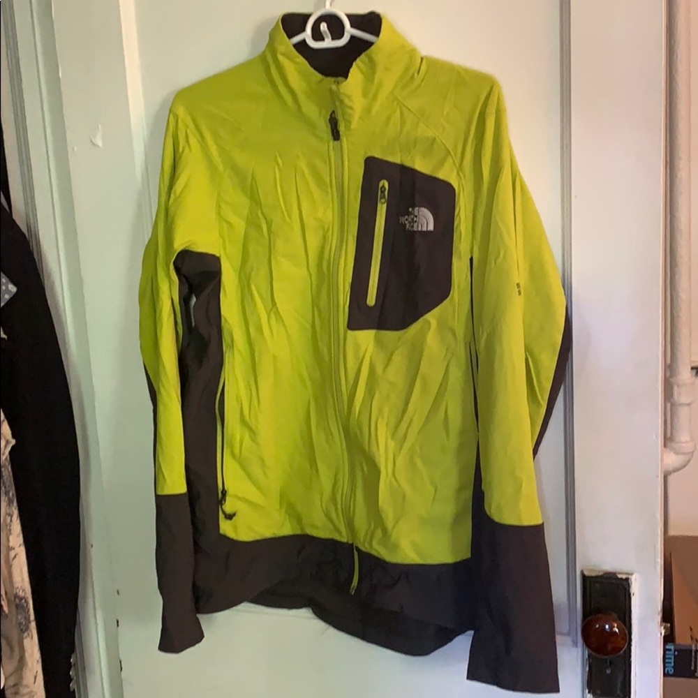 Light North Face Jacket - Lime Green